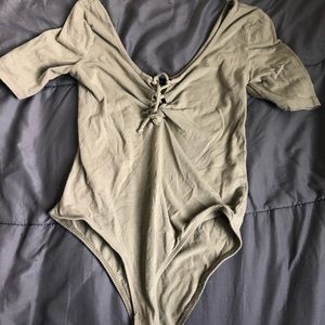 Olive green body suit